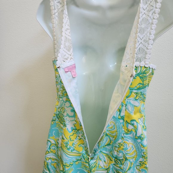 Lilly Pulitzer Sofia Shift Dandelion Yellow, size 0 - Picture 11 of 12